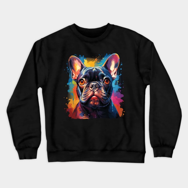French Bulldog Rainbow Crewneck Sweatshirt by JH Mart